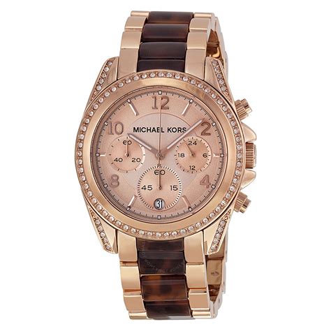 michael kors black and rose gold|mk rose gold watch sale.